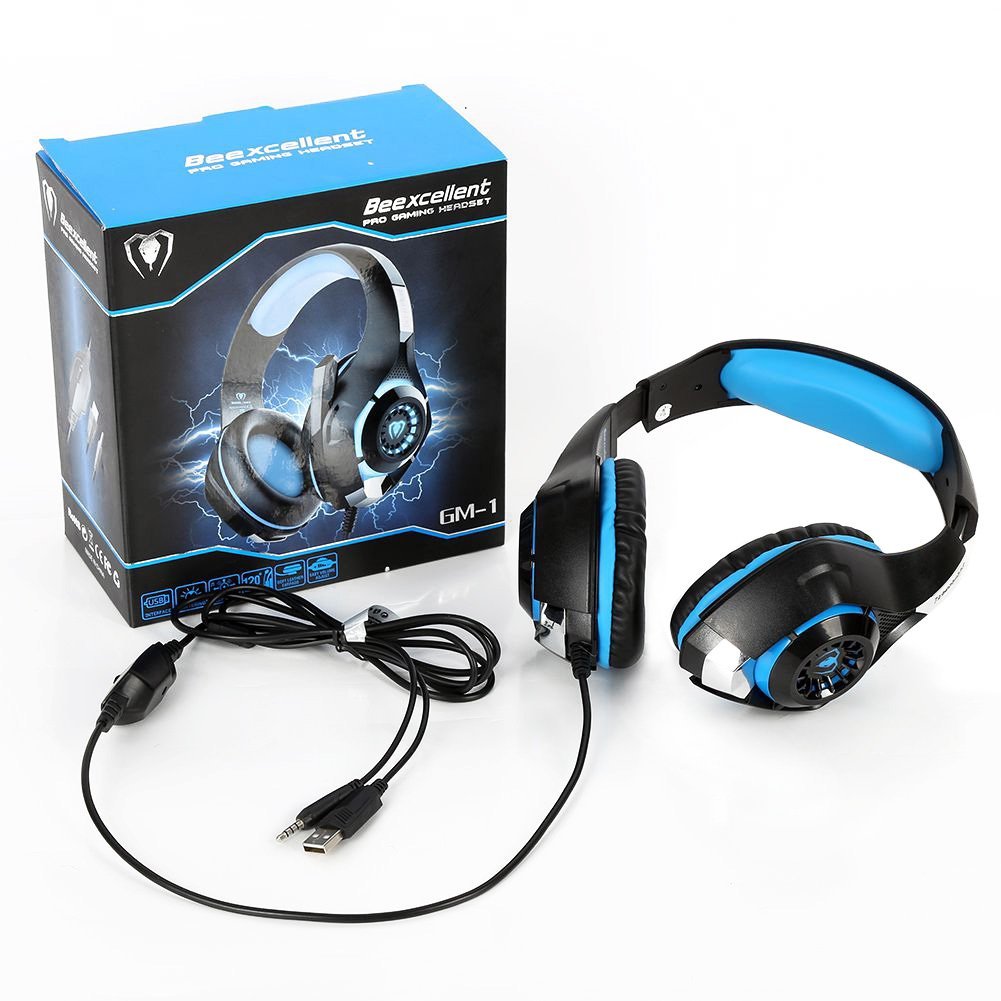 Supplylink Stereo Gaming Headset For Ps4 Psp Xbox One, Led Light Gm-1 