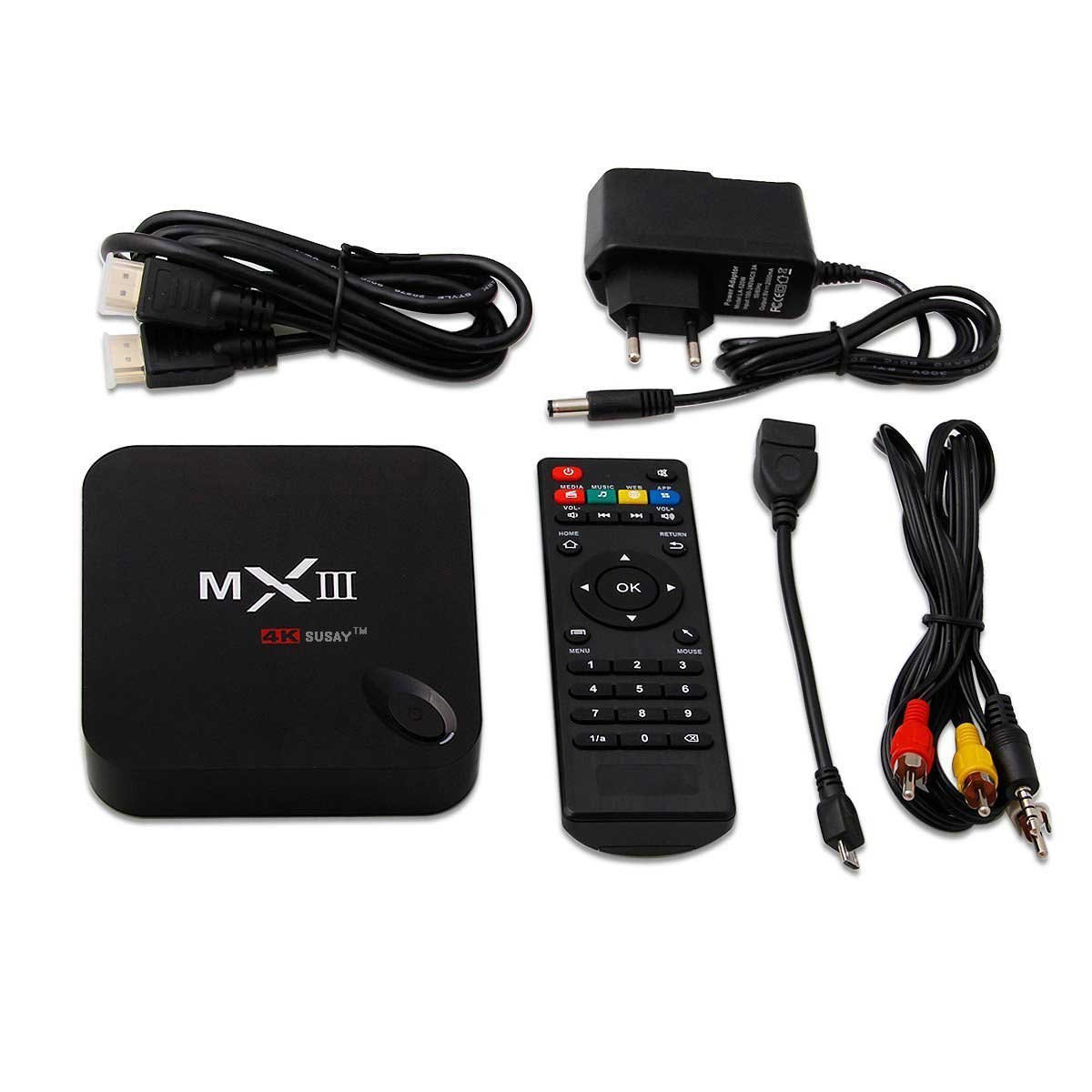 SUSAY® MX3 Android Mini PC TV BOX 4K Quad Core XBMC 14.0 Android 4.4 ...