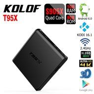 KOLOF S905X T95X TV BOX Android 6.0 KODI 16.1 1G 8G Quad Core Set Top Box