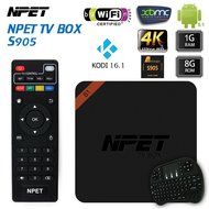 NPET NEW S1 S905 Android 5.1 TV Box Kodi 16.1 Full Loaded 100M Ethernet Streaming Media Player Support Phone Control... N10