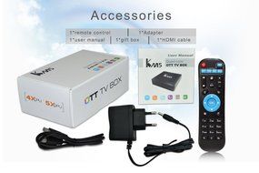 HUBEE NEXBOX Android 6.0 S905X chip 64-bit System Memory 1 +8, 2.4G Wifi 10/100M KODI 17.0 Compact TV Box N4