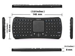 Lollipop Mini Bluetooth 3.0 Keyboard Wireless Handheld Remote Control Touchpad Keyboard for Laptop, Tablet, PS4... N3