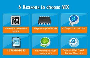 MX XBMC Smart Streaming Media Players DVB-T2 internet TV Box IPTV set top Android 4.2 Mini HTPC Jelly Bean set-top... N4