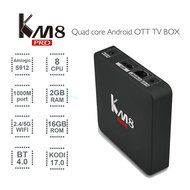 HODELY Km8 Pro S912 Android 6.0 2GB + 16GB Dual-band WiFi Bluetooth 4.0 4k x 2k Media Player TV Box US Plug Black N3