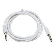 BephaMart 4 Pole 1m 3.5mm Male Record Car Aux Audio Cord Headphone Connect Cable N2