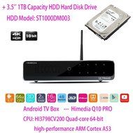 SUNKINFON HiMedia Q10 PRO 3D 4K Network UltraHD Quad Core High-end Android 5.1 TV Box with HDD Bay + 3.5'' 1TB...