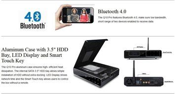 SUNKINFON HiMedia Q10 PRO 3D 4K Network UltraHD Quad Core High-end Android 5.1 TV Box with HDD Bay + 3.5'' 1TB... N6