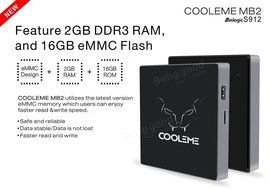 COOLEME MB2 Amlogic S912 Octa Core 2G DDR3 RAM 16G eMMC ROM AC 2.4G + 5.8G WIFI 1000M LAN Bluetooth 4.0 Android... N4