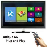 MEGACRA Q1 Unique OS Android TV Box Pre-installed Kodi 16.1, Pre-installed Youtube, Filmon, Facebook and other... N4