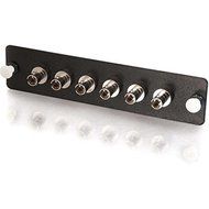 C2G / Cables to Go 31101 Q-Series 6-Strand ST Adapter Panel (Black)