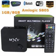 MXV Quad Core Android TV BOX S805 1GB/8GB Cortex 1.5 GHZ Android 4.4 KODI Cloud Tv WIFI Bluetooth H.265 HEVC Media...