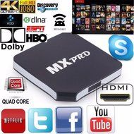 FireAnt&reg; MX Pro Quad Core Smart Android TV Box 1080p HDMI 4K Free Streaming Media Player Miracast Live Sport Movie N6