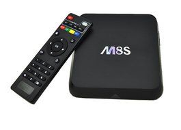 Tops M8S Android 4.4 TV Box Amlogic S812 Quad Core 4k Output 2GB/8GB Flash Streaming Media (M8S+keyboard) N5