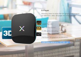 X-player S912 Octa-Core Cortex A53 2.0GHz 2GB+16GB Dual-Band WiFi Kodi 10/100M LAN Android 6.0 4K2K HD TV Box... N4