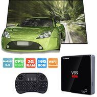 2016 Latest Kodi V99 TV BOX with Mini Wireless keyboard Pinwheel Octa Core Amlogic S912 Android 6.0 2GB 16GB Smart...