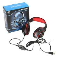 Supplylink Stereo Gaming Headset for PS4 PSP Xbox one, Led Light GM-1 Headphone with Microphone and Free Adapter... N6