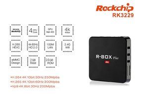 Kekilo R-BOX Plus TV Box RK3229 Quad Core Android 5.1 2G 16G 4K WIFI H.265 with Bluetooth 4.0 10/100M Ethernet... N3