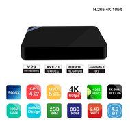 GearBest Mini M8S II 4K Smart TV Box Amlogic S905X Quad Core Android 6.0 64Bit 2.4GHz WiFi Media Player (US PLUG)