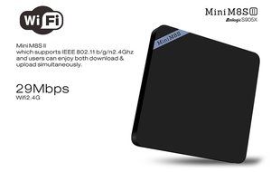 GearBest Mini M8S II 4K Smart TV Box Amlogic S905X Quad Core Android 6.0 64Bit 2.4GHz WiFi Media Player (US PLUG) N6