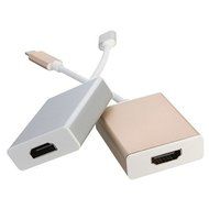 USB-C USB 3.1 Type C to HDMI 1080p HDTV Adapter Cable with Silver Aluminium Case N2