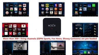 RealVision&reg;MXIII Smart Tv BOX Android Support Airplay Miracast Fly Air Mouse Keyboard Pre-installed Kodi/ Xbmc... N4