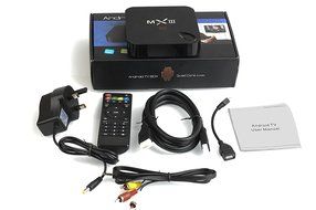 RealVision&reg;MXIII Smart Tv BOX Android Support Airplay Miracast Fly Air Mouse Keyboard Pre-installed Kodi/ Xbmc... N6