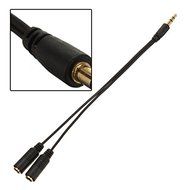 BephaMart 3.5mm Jack AUX Headphone Splitter Y Cable Adaptor Dual Female Audio Shipped and Sold by BephaMart