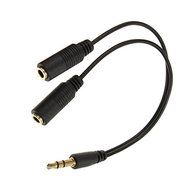 BephaMart 3.5mm Jack AUX Headphone Splitter Y Cable Adaptor Dual Female Audio Shipped and Sold by BephaMart N2