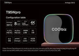 Hotkey S912 Android 6.0 TV Box Octa Core 2GB DDR3+16GB WiFi HD Media Player N5