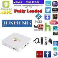 JUSHENG MX Mini Tv box Amlogic S905 1G/8G/4K Android 5.1 KODI 16.0 Full Loaded with Bluetooth 4.0 HDMI 3D WIFI...