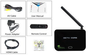 Z4 Android TV Box - Android 5.1, RK3368 64Bit Octa Core Cortex A53 CPU, Wi-Fi, DLNA, 2GB RAM + 16GB Memory, KODI N5