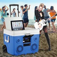 TUNES2GO CA-E065A KoolMAX Bluetooth 350-Watt Portable PA Speaker (Blue) N2