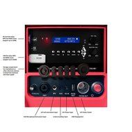 TUNES2GO CA-E065A KoolMAX Bluetooth 350-Watt Portable PA Speaker (Blue) N23