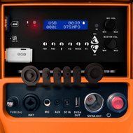 TUNES2GO CA-E065A KoolMAX Bluetooth 350-Watt Portable PA Speaker (Blue) N32