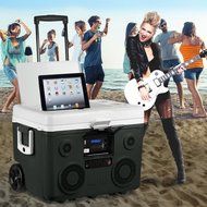 TUNES2GO CA-E065A KoolMAX Bluetooth 350-Watt Portable PA Speaker (Blue) N44