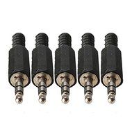 BephaMart 3.5mm Male Plug Audio Connector Double Track Booted Headphone Solder