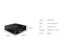 V88 PRO TV Box Smart Multimedia Player Android 6.0 OS Quad-Core Amlogic S905X,Cortex-A53,1GB DDRIII 8GB EMMC Flash N6