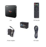 V88 PRO TV Box Smart Multimedia Player Android 6.0 OS Quad-Core Amlogic S905X,Cortex-A53,1GB DDRIII 8GB EMMC Flash N7