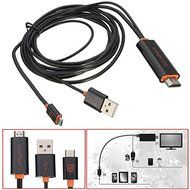 BephaMart SlimPort to HDMI HDTV TV Video Adapter With USB Cable for LG G3 G2 Google Nexus ZTE Nubia ASUS Fujitsu...