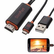 BephaMart SlimPort to HDMI HDTV TV Video Adapter With USB Cable for LG G3 G2 Google Nexus ZTE Nubia ASUS Fujitsu... N2