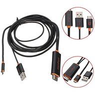 BephaMart SlimPort to HDMI HDTV TV Video Adapter With USB Cable for LG G3 G2 Google Nexus ZTE Nubia ASUS Fujitsu... N5