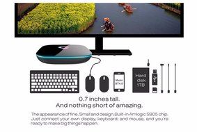 ELEGIANT Smart TV BOX - Built-in Android 5.1 OS and KODI/XBMC [QuadCore 2GB/8GB Dual WIFI 2.4G/5G H.265 4K2K]... N4