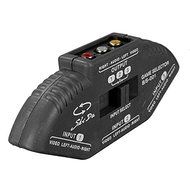 Black 3 Way Port Audio Video AV RCA Switch Selector Box Splitter &amp; 3 RCA Cable N6