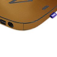 Skinomi TechSkin - Roku 4 Gold Carbon Fiber Full Body Skin / Front &amp; Back Wrap Clear Film / Ultra HD and Anti-Bubble... N2