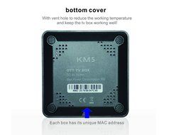 YuRen KM5 Amlogic S905X Android 6.0 TV Box Quad Core 1G 8G Kodi 17.0 Streaming Media Player