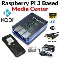 Raspberry Pi 3 Based - Extreme Xbmc Kodi Media Center - Blue Case