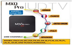 MXQ PRO ,1400 CHANNELS IPTV ACCOUNT AMLOGIC S 905 AND FULLY LOADED ANDROID 5.1 TV BOX