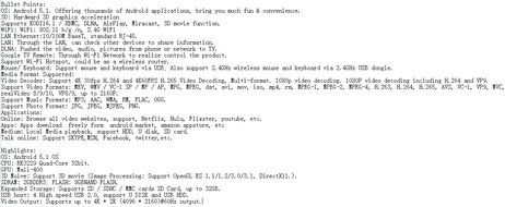 Docooler V88 Plus Smart Android 5.1 TV Box RK3229 Quad Core KODI 16.1 XBMC UHD 4K HDMI 2G / 8G Mini PC WiFi H.265... N4