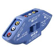 BephaMart Blue 3 Way Port Audio Video AV RCA Switch Selector Box Splitter N5