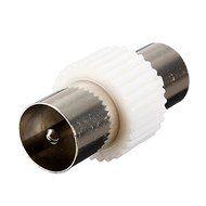 TV Aerial Cable Coupler Connector Adapter Male To Male Plug RF Coaxial Coax
